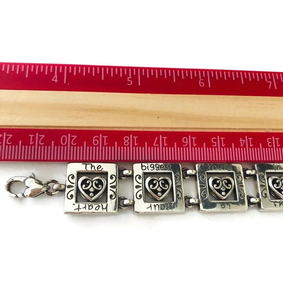 Brighton bracelet silver plated with red heart silver plated with engraving - Picture 9 of 9